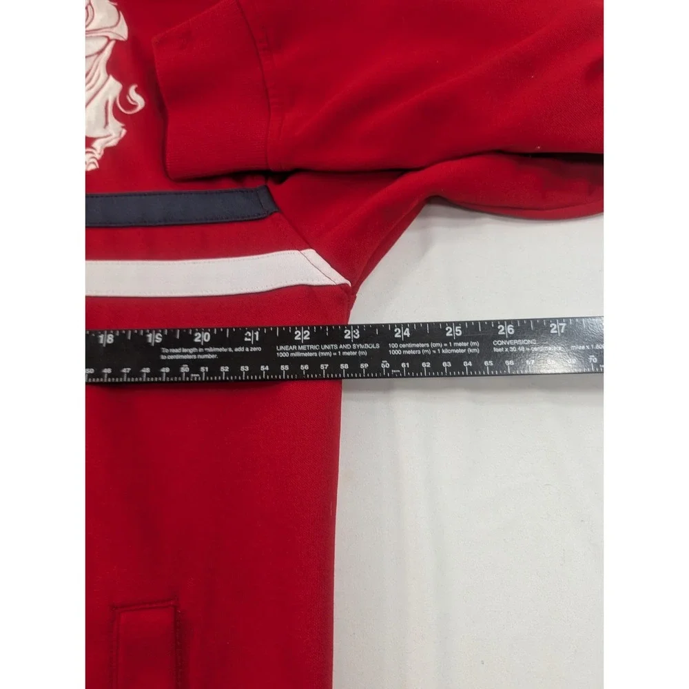 Vintage Ecko Unltd The Royal Rhino Track Jacket Mens Med Red Logo Full Zip Retro